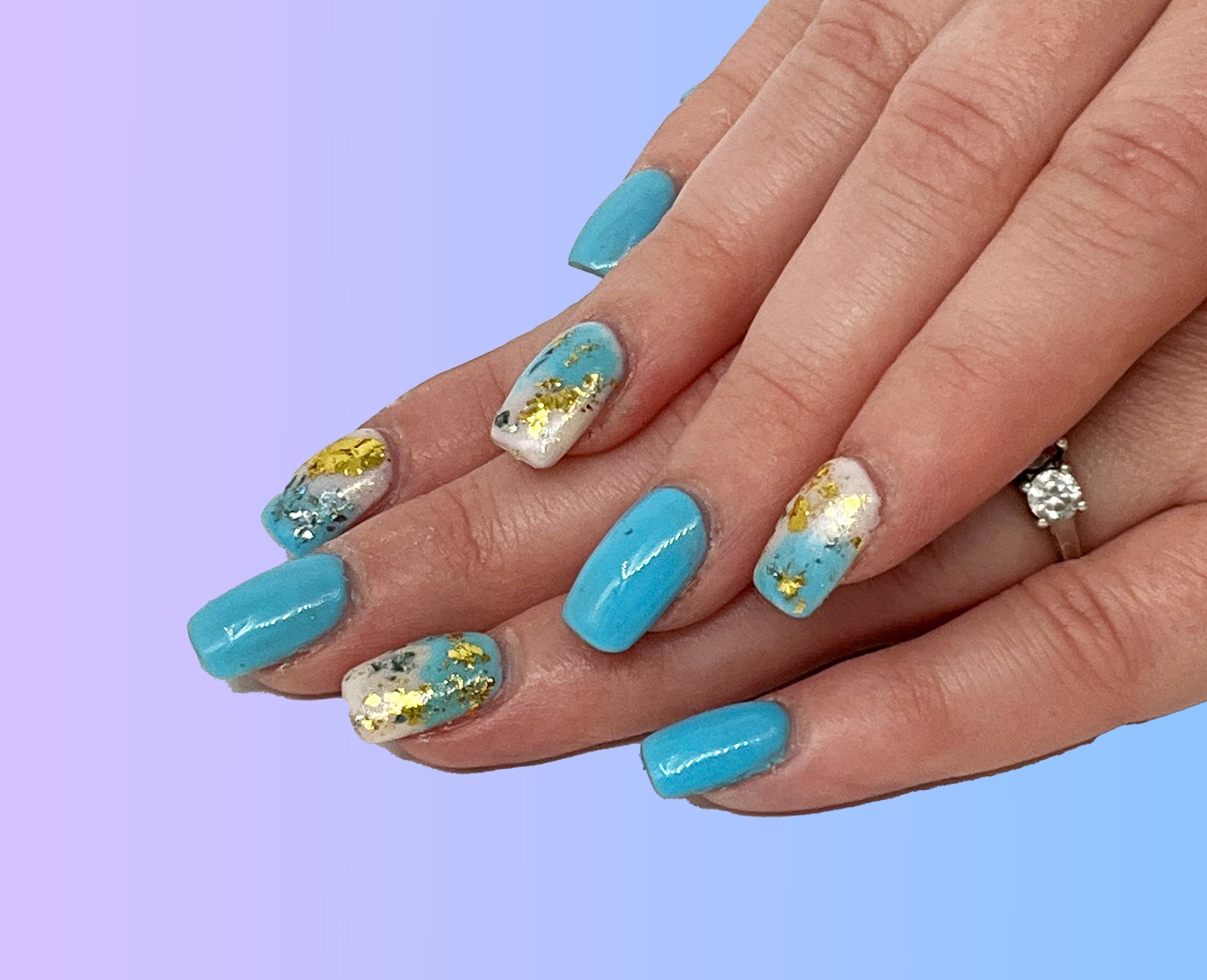 Gold Foil Ombre