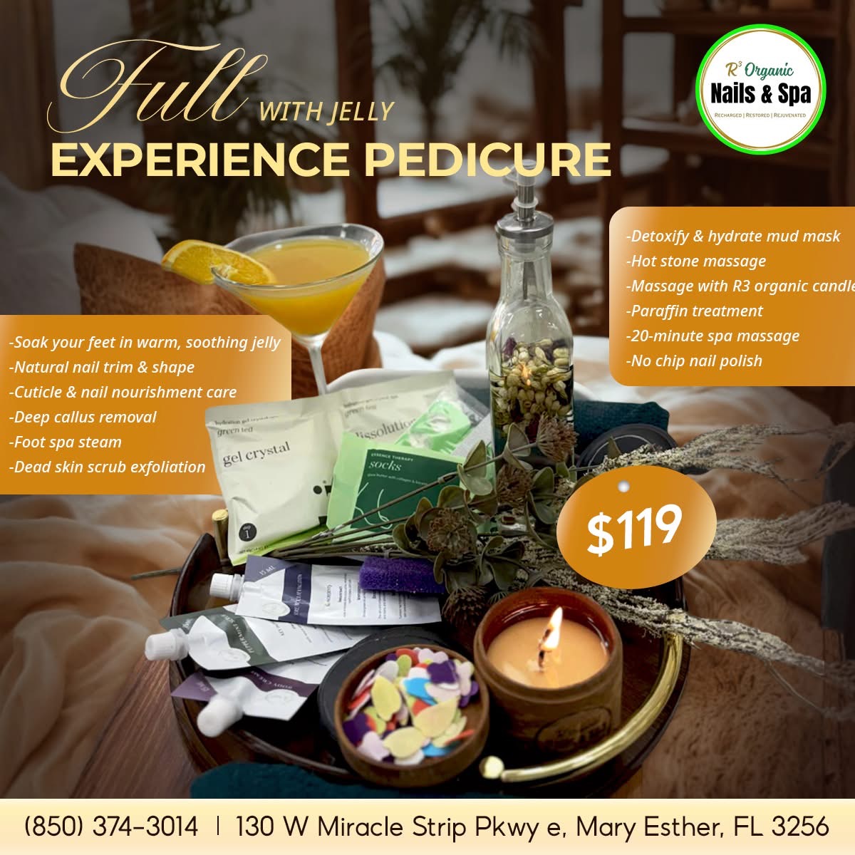 Full Experience Pedicure with JELLY
