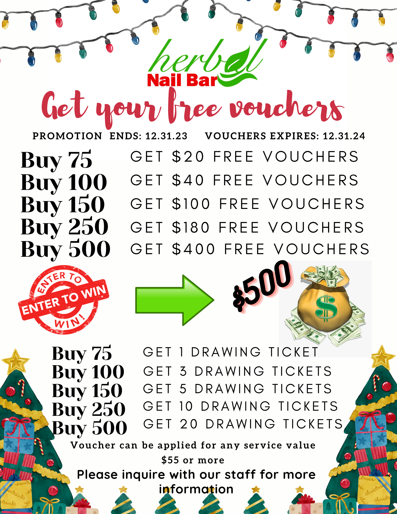 Gift Card Herbal Nail Bar Schedule Anyone