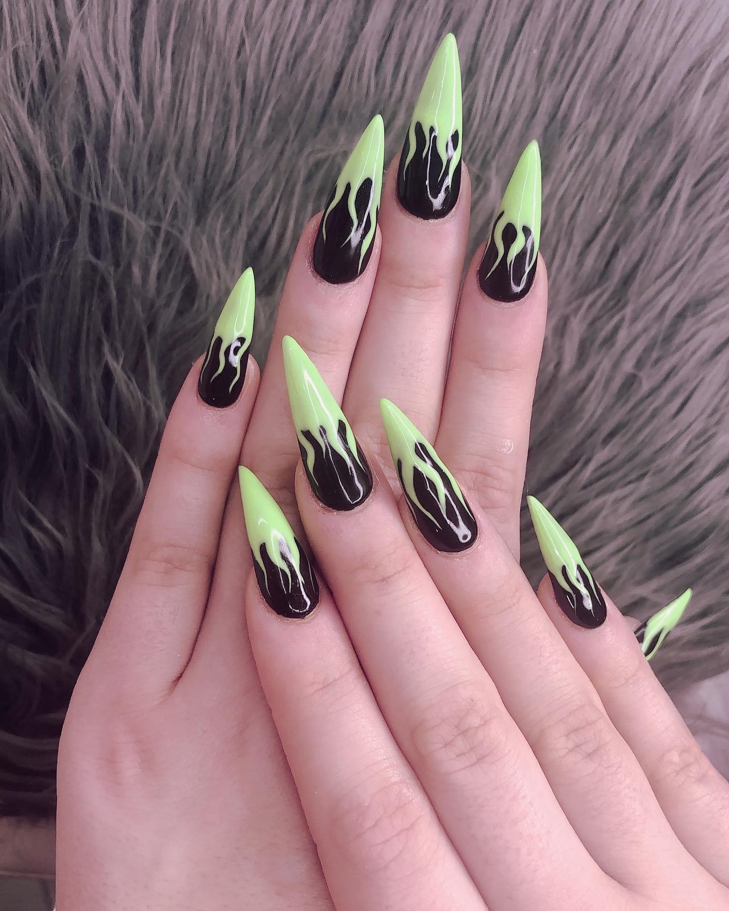 Flames Nails