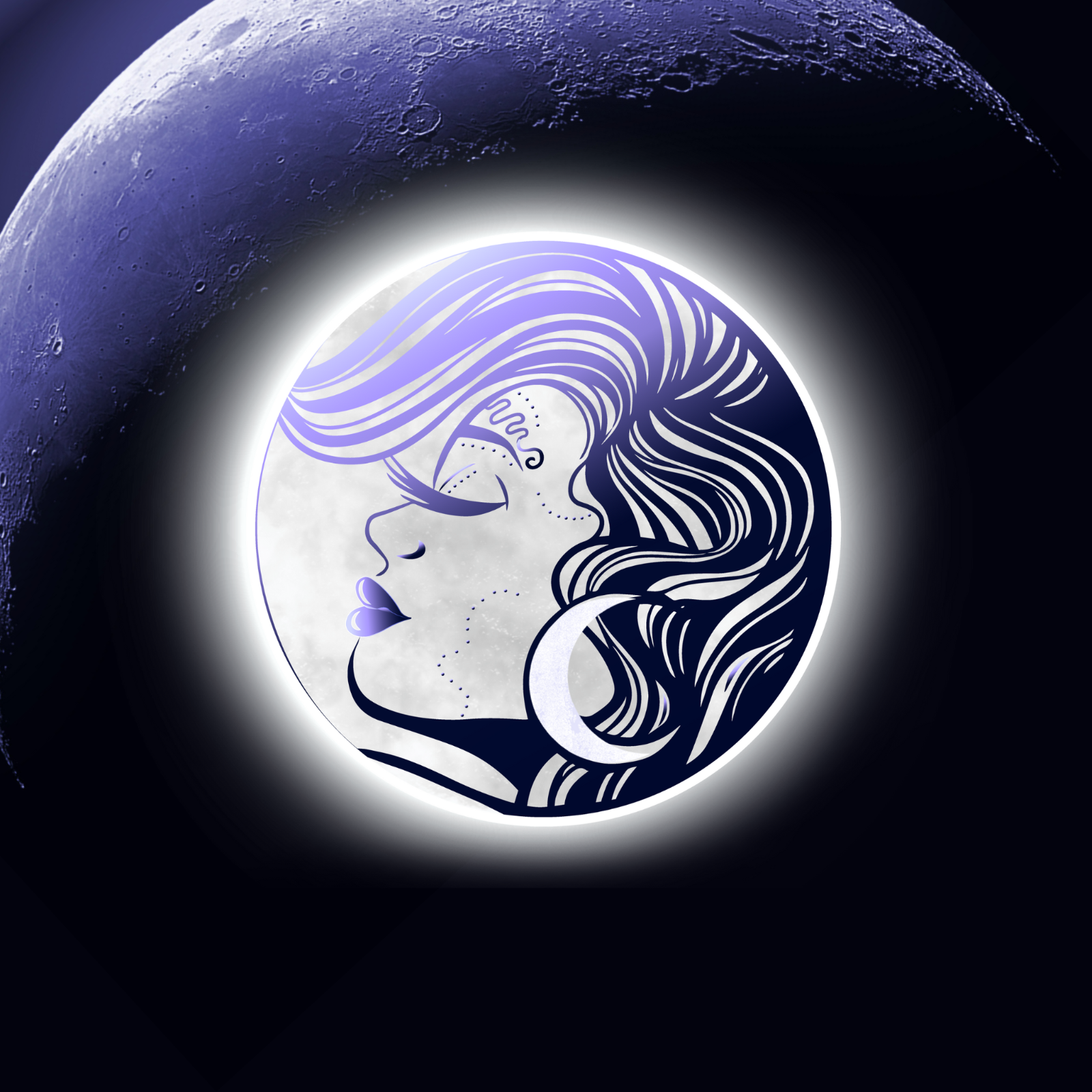 Moonlight Lashes Inc. Academy and Services Logo